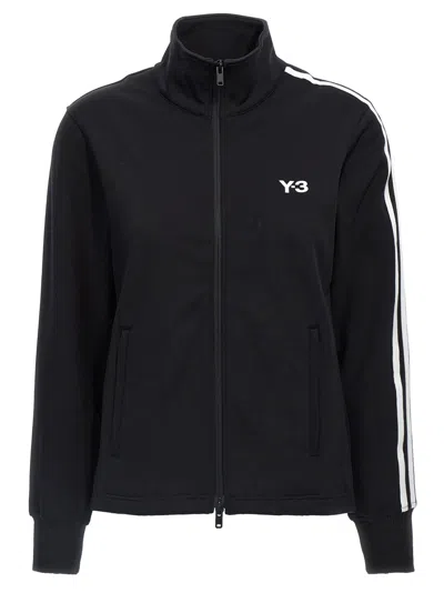 Y-3 Adidas 3-striped Track Top In White/black
