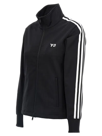 Y-3 Adidas 3-striped Track Top In White/black