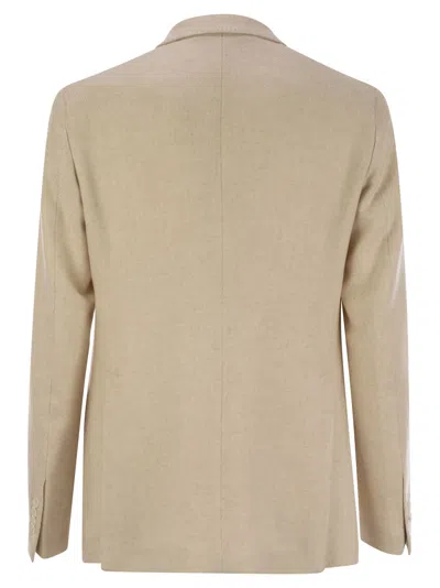 Tagliatore Men's Virgin Wool Blend Jacket In Oat