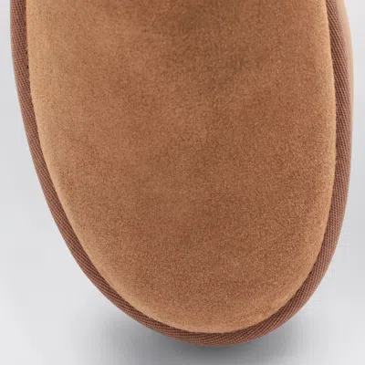 Ugg 'classic Mini Platform' Beige Ankle Boots With Platform In Brown