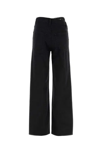 Alexander Wang Black Denim Jeans In Black