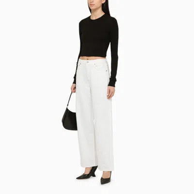 Agolde Ca\n\nstraight Jeans With Low Crotch Fran In White