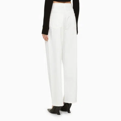 Agolde Ca\n\nstraight Jeans With Low Crotch Fran In White