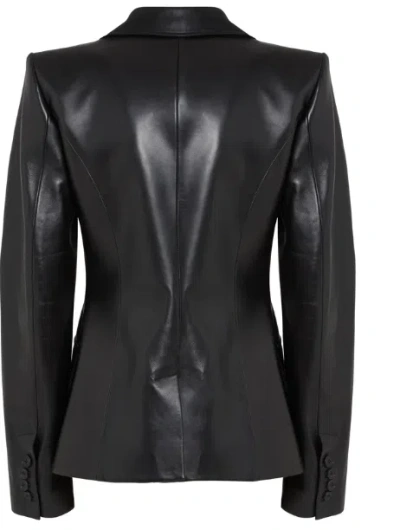 Alexander Mcqueen Women's Luxurious 100% Leather Jacket