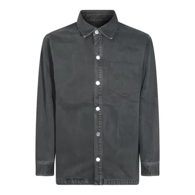 Ami Alexandre Mattiussi Black Jeans Shirt In Denim Woman
