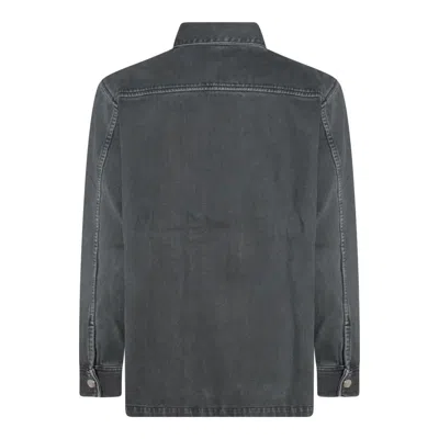 Ami Alexandre Mattiussi Black Jeans Shirt In Denim Woman