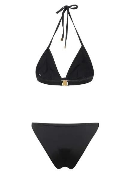 Balmain Logo-print Triangle Bikini Set