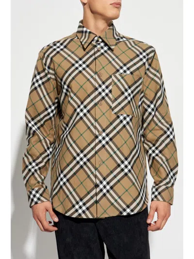 Burberry Check Print Cotton Shirt