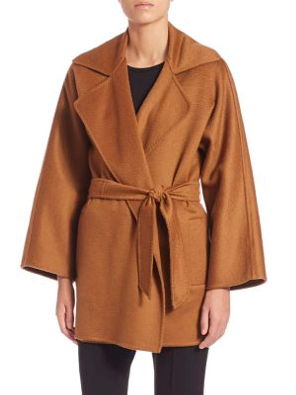 max mara coat tobacco | Woman - Double-breasted water-repellent twill trench - The 101801 coat was first designed by Anne Wool fabric for coats tobacco