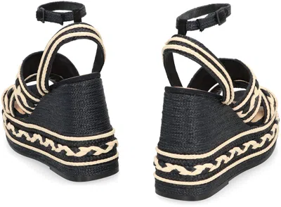 Castaã±er Castañer Woman Espadrilles Black Size 7.5 Textile Fibers
