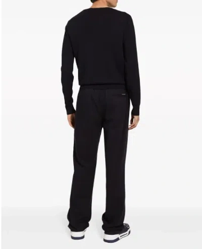 Dolce & Gabbana Logo-embroidered Virgin Wool Jumper