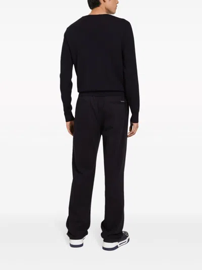 Dolce & Gabbana Logo-embroidered Virgin Wool Jumper