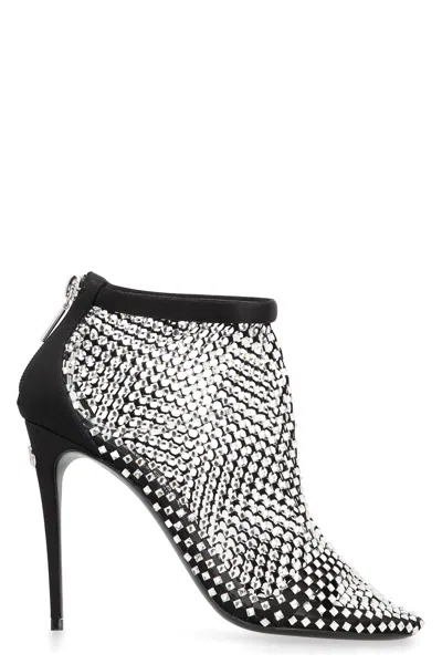 Dolce & Gabbana Rhinestone-embellished Satin Pumps