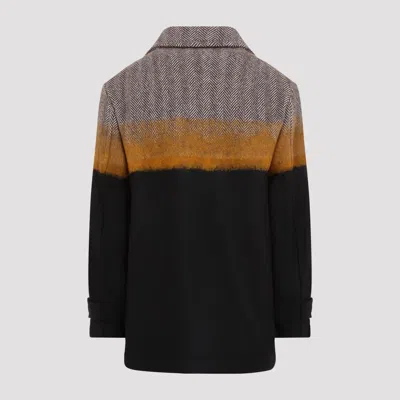 Dries Van Noten Multicolor Stand Collar Coat