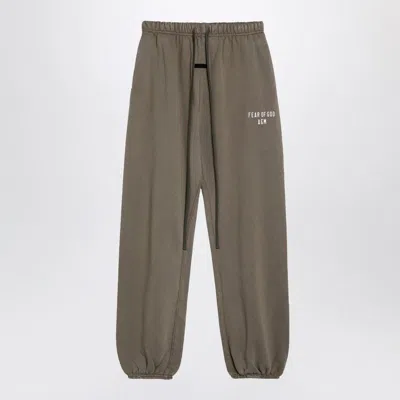 Fear Of God Military Green Jogging Trousers With Logo
