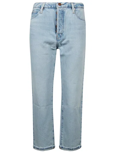 Frame The Vertical High Waist Ankle Relaxed Straight Leg Jeans