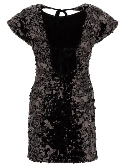Ganni Sequined Velvet Mini Dress