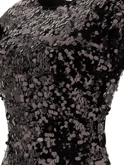 Ganni Sequined Velvet Mini Dress