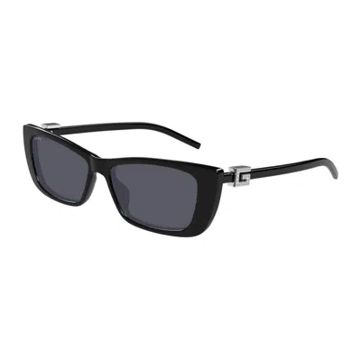 Gucci Womens Black Gg1681s Cat-shape Acetate Sunglasses