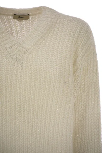 Herno V-neck Long-sleeved Sweater