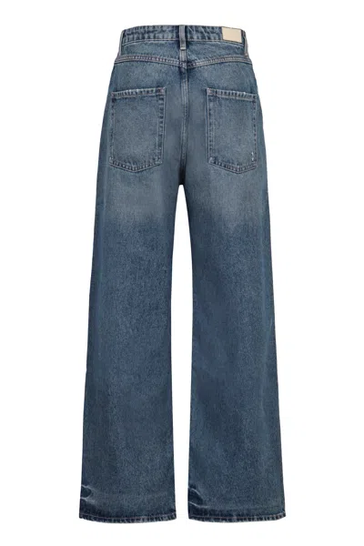 Icon Denim Straight Buttoned Jeans