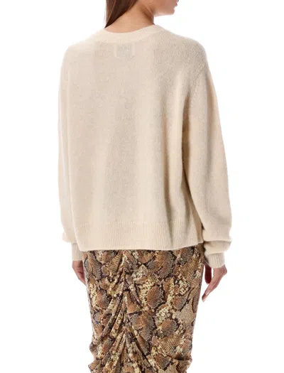 Isabel Marant Leandra Round Neck Sweater In Neutral