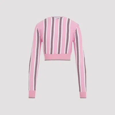 Jacquemus Pink Virgin Wool Le Cardigan Spiaggia Cardigan