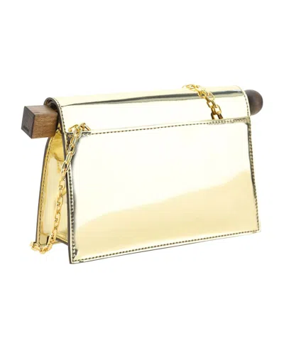 Jacquemus Gold La Casa 'la Pochette Rond Carré' Clutch