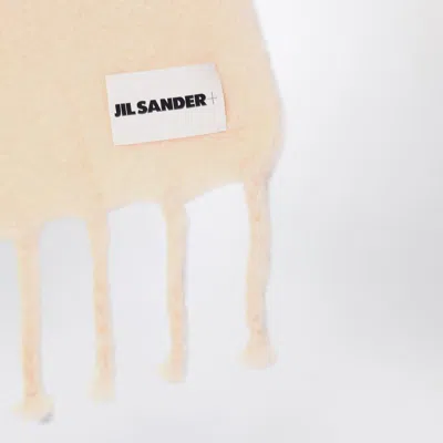 Jil Sander Pale Pink Mohair Blend Scarf Women