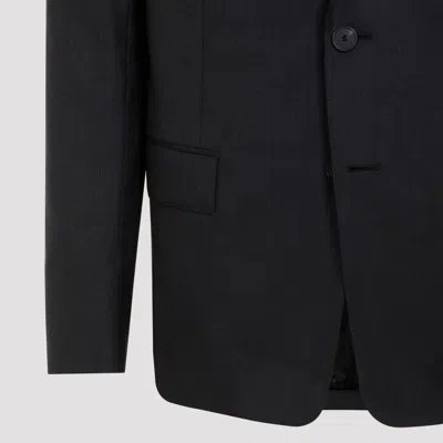 Lanvin Navy Blue Single Breasted Tailored Virgin Wool Jacket
