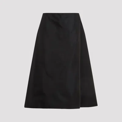 Marni Polyamide Midi Skirt In Black