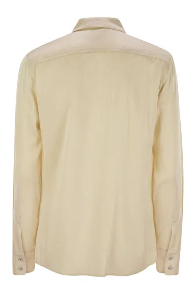 Shop Max Mara Studio Baden - Classic Silk Satin Shirt