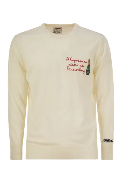 Mc2 Saint Barth A Capodanno Siamo Da Furstenberg Sweater In Wool And Cashmere Blend