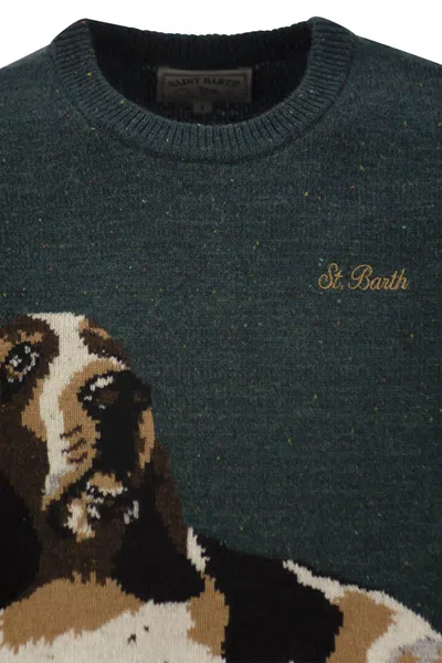 Shop Mc2 Saint Barth Dachshund Jumper In Wool Blend