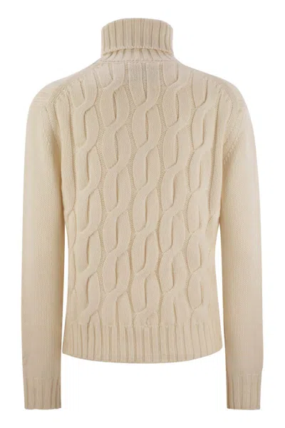 Mc2 Saint Barth Giverny - Cable-knit Turtleneck Jumper