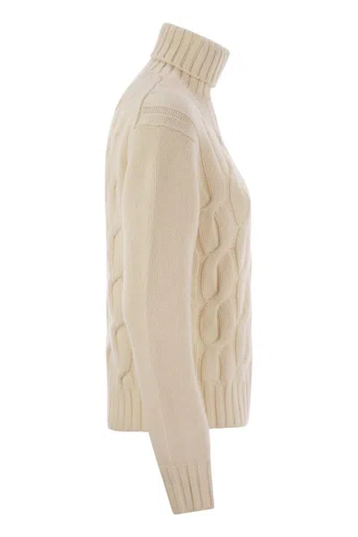 Mc2 Saint Barth Giverny - Cable-knit Turtleneck Jumper