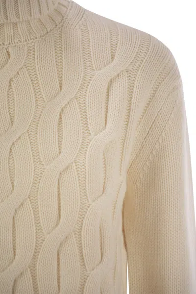 Mc2 Saint Barth Giverny - Cable-knit Turtleneck Jumper