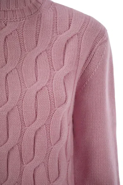 Mc2 Saint Barth Women's Giverny - Cable-knit Turtleneck Jumper Sweater
