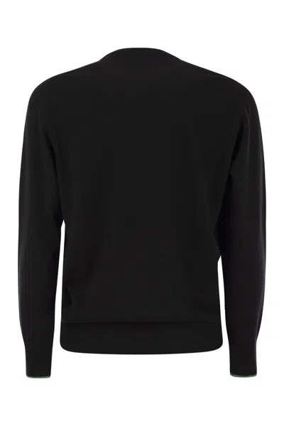 Mc2 Saint Barth Non Ci Resta Che Sbocciare Sweater In Wool And Cashmere Blend