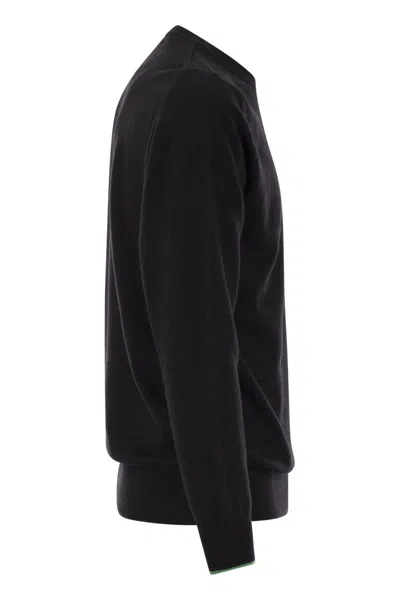 Mc2 Saint Barth Non Ci Resta Che Sbocciare Sweater In Wool And Cashmere Blend