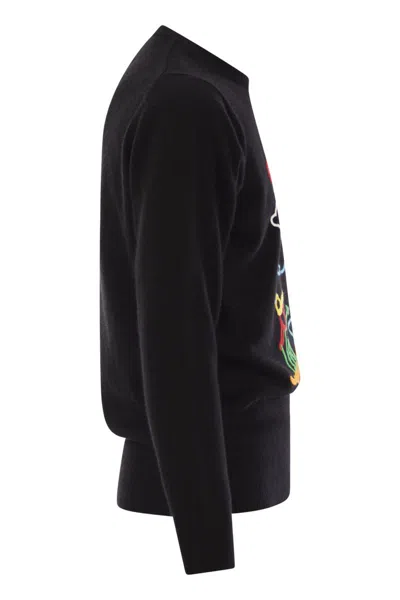 Mc2 Saint Barth Off Piste Wool And Cashmere Blend Sweater