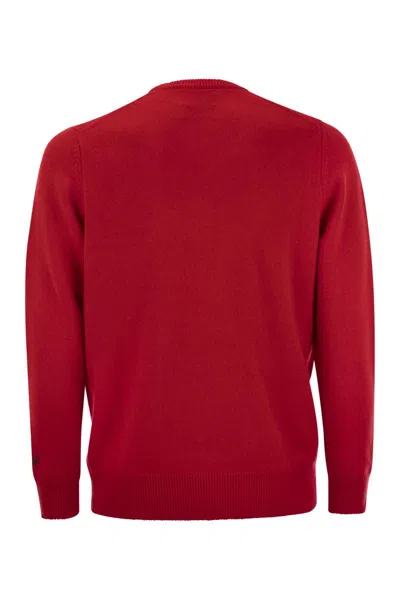 Mc2 Saint Barth Vacanze Di Natale Jumper In Wool And Cashmere Blend