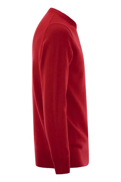 Mc2 Saint Barth Vacanze Di Natale Jumper In Wool And Cashmere Blend