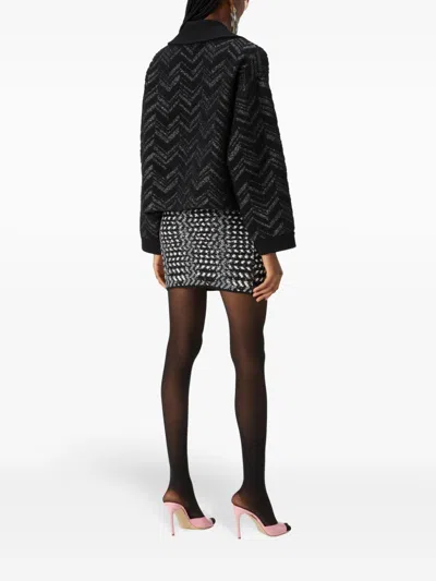 Missoni Zig-zag Pattern Embellished Mini Skirt
