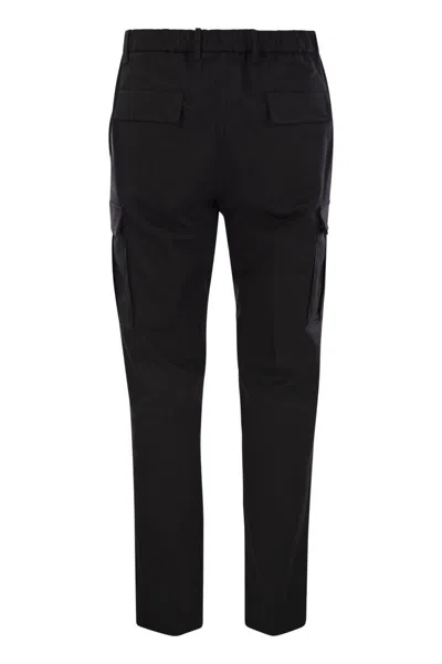 Moncler Gabardine Trousers Featuring Elastic Waistband