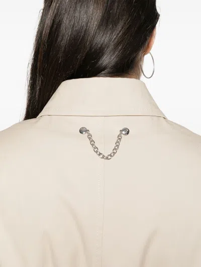Moschino Couture Chain Link Detail Trench Coat