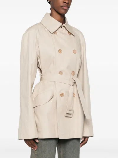 Moschino Couture Chain Link Detail Trench Coat