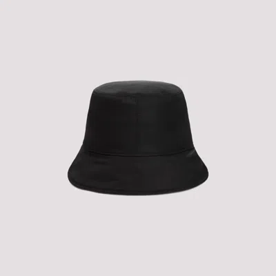 Off-white Wide Brim Polyester Bucket Hat