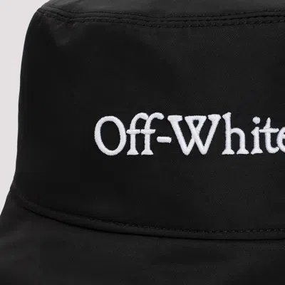 Off-white Wide Brim Polyester Bucket Hat