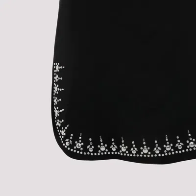 Rabanne Mini Dress With Asymmetric Hem And Silver-tone Studs
